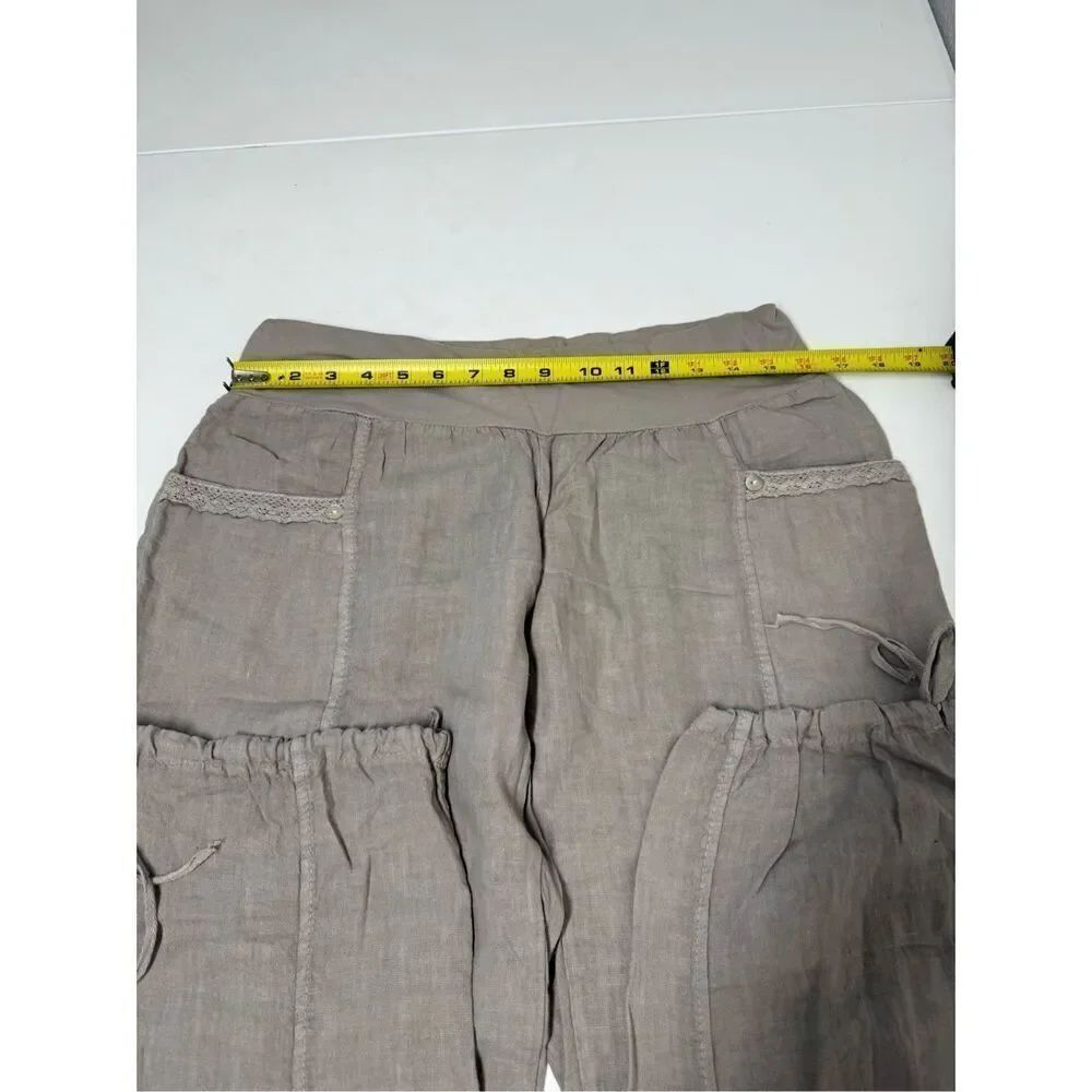 Driver Women’s Bohemian Linen Pants Joggers Size XXL EU/ XL US Lace Trim *Notes - Picture 13 of 16